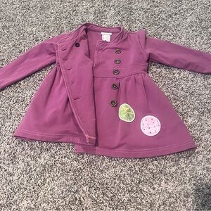 Matilda Jane Purple Pea Coat with Button Details